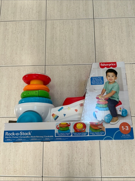 Fisher-Price Other - NWT 🆕 Fisher-Price Ride-On Rock-a-Stack Toy 1-3 years, sensorial play